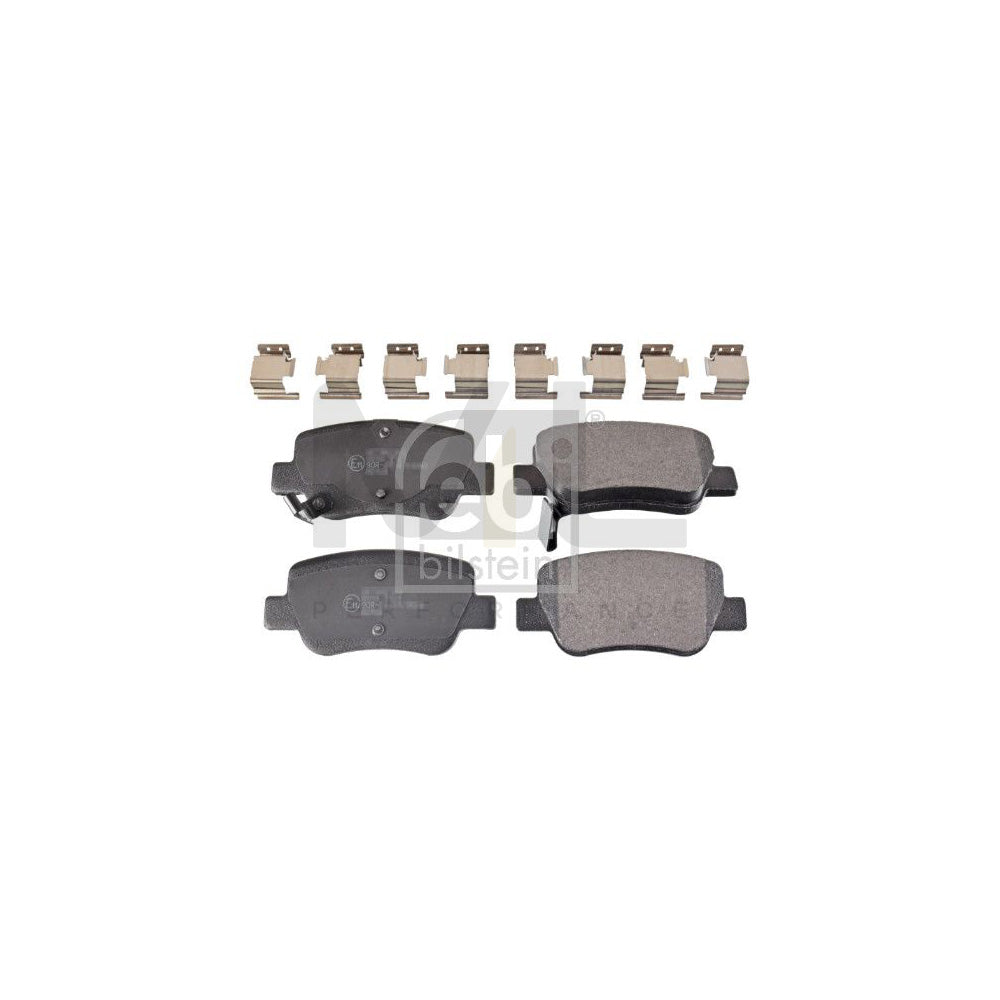 Febi Bilstein 116304 Brake Pad Set Rear Axle, With Acoustic Wear Warning, With Attachment Material