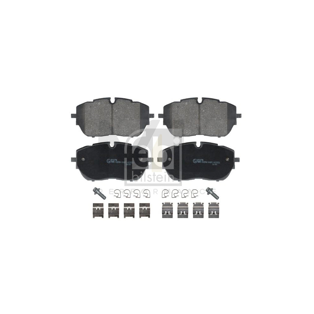 Febi Bilstein 116342 Brake Pad Set Front Axle, Prepared For Wear Indicator, With Attachment Material