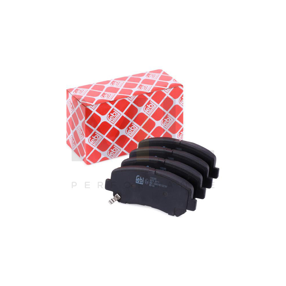 Febi Bilstein 116395 Brake Pad Set For Mazda Cx 5 Front Axle, With Acoustic Wear Warning