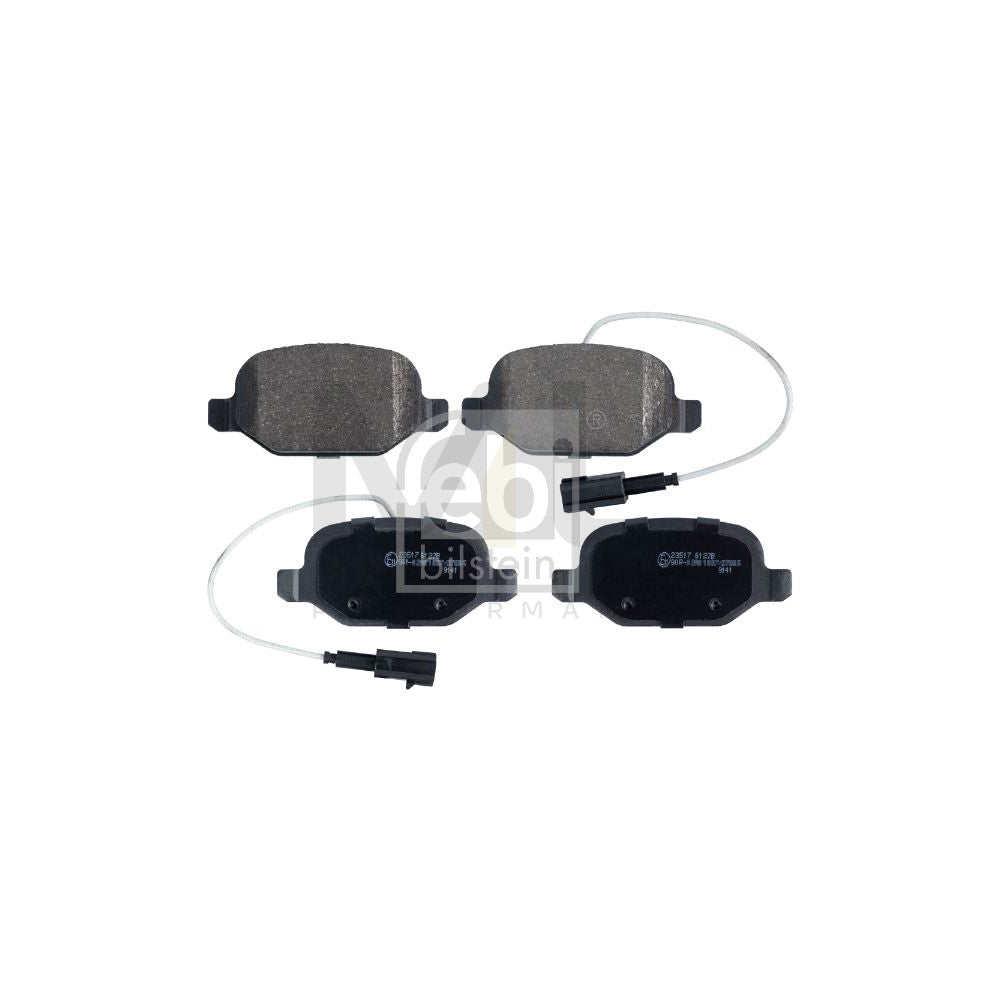 Febi Bilstein 116423 Brake Pad Set For Alfa Romeo Mito (955) Rear Axle, Incl. Wear Warning Contact