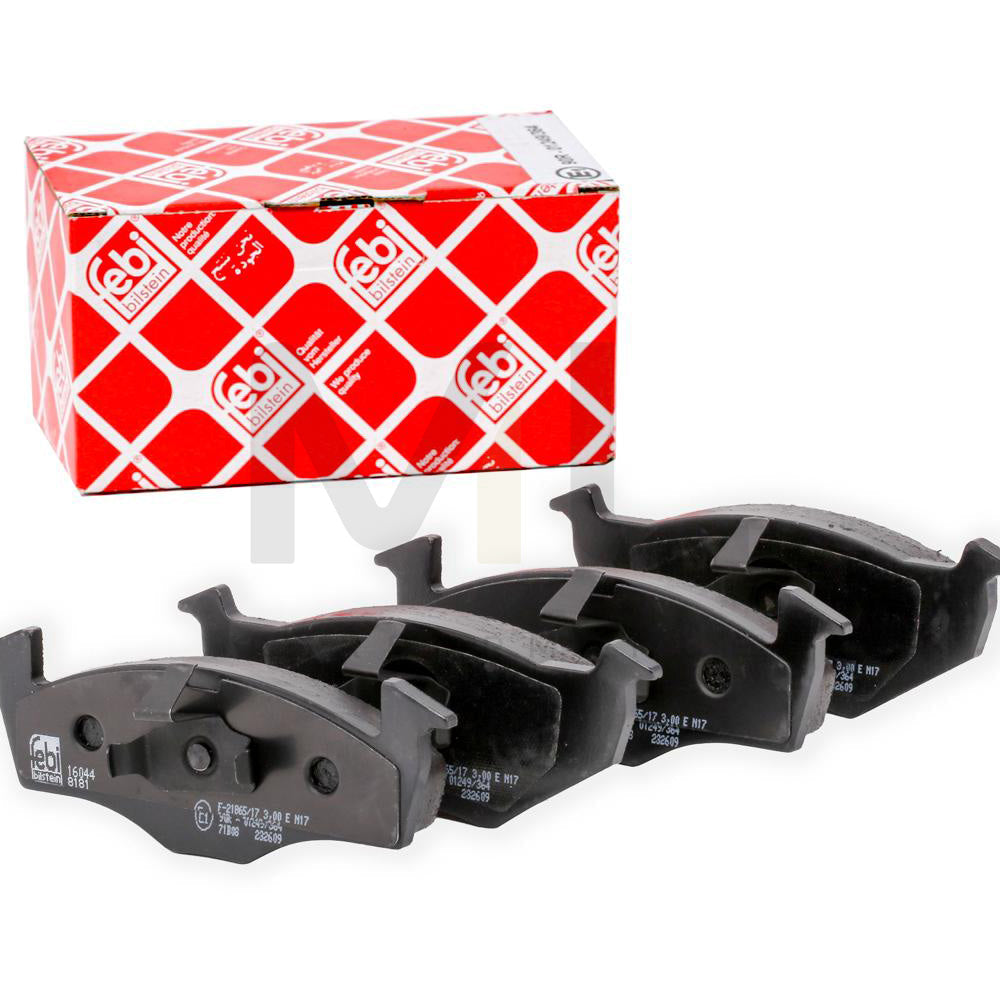 Febi Bilstein 16044 Brake Pad Set Front Axle, Excl. Wear Warning Contact