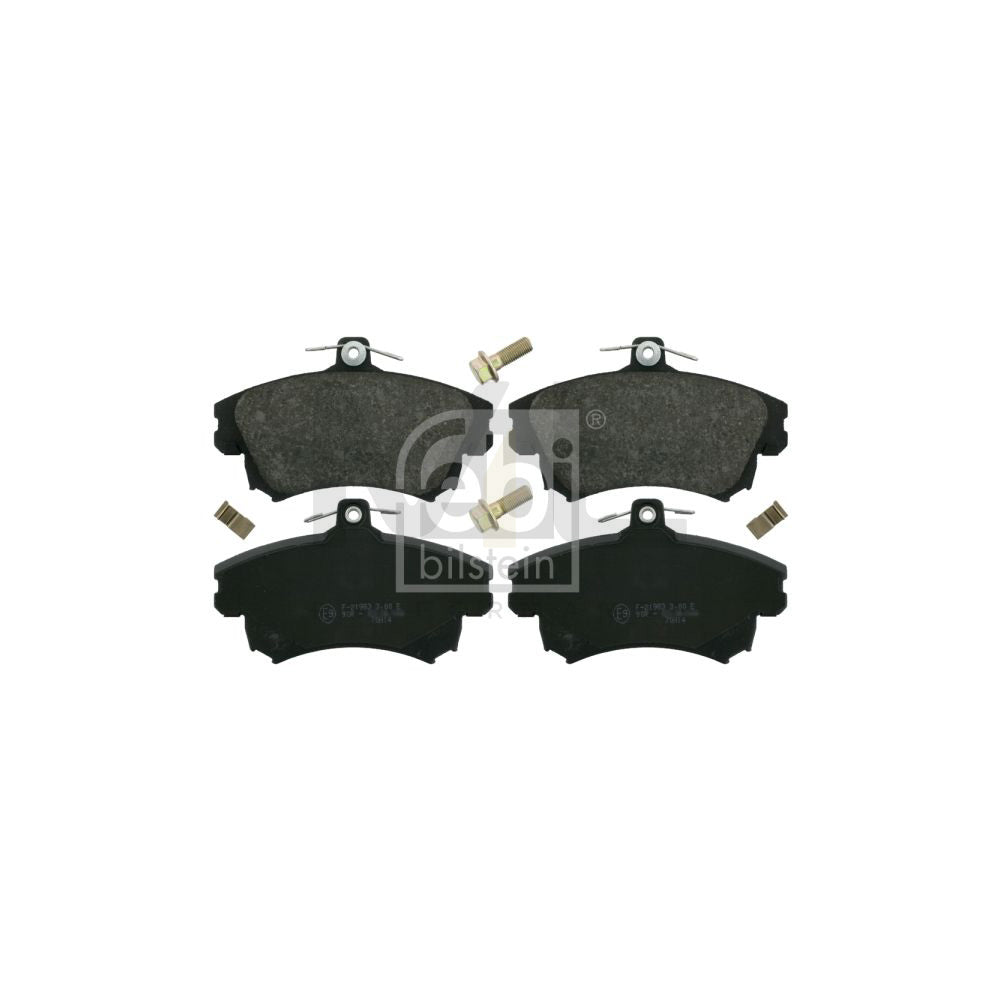 Febi Bilstein 16214 Brake Pad Set Front Axle, With Acoustic Wear Warning, With Attachment Material