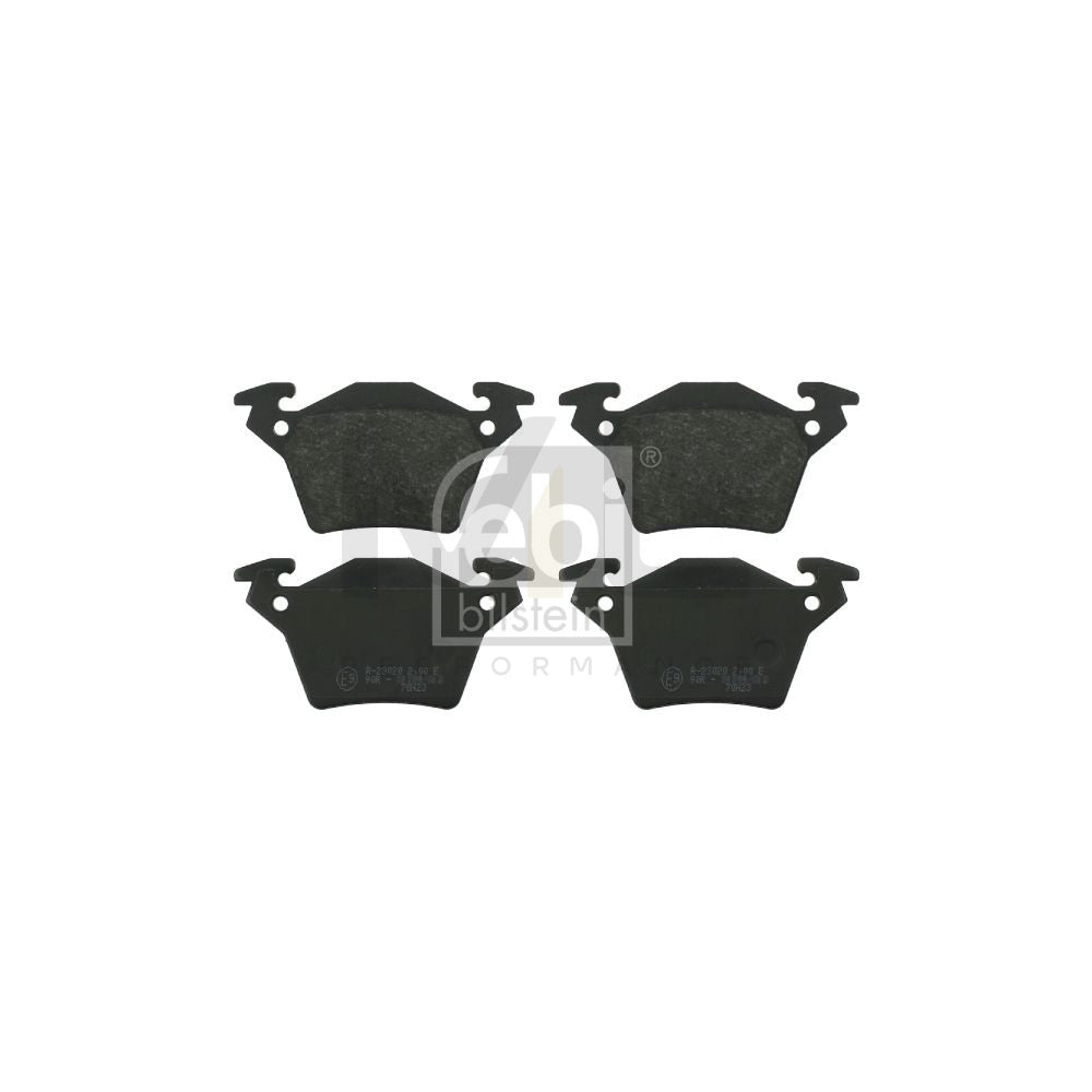 Febi Bilstein 16255 Brake Pad Set Rear Axle, Excl. Wear Warning Contact