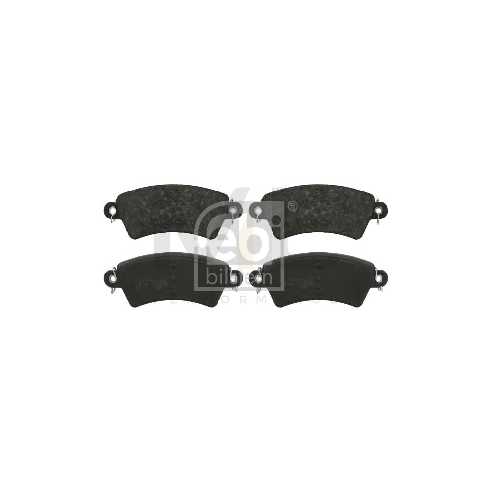Febi Bilstein 16364 Brake Pad Set Front Axle, Excl. Wear Warning Contact