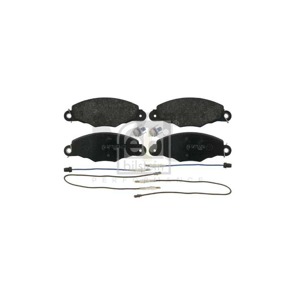 Febi Bilstein 16414 Brake Pad Set For Citroën Xantia Front Axle, Incl. Wear Warning Contact