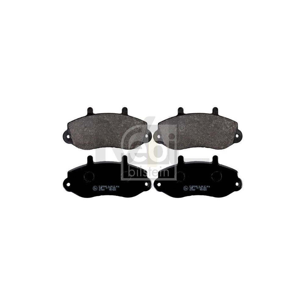 Febi Bilstein 16494 Brake Pad Set Front Axle, Excl. Wear Warning Contact