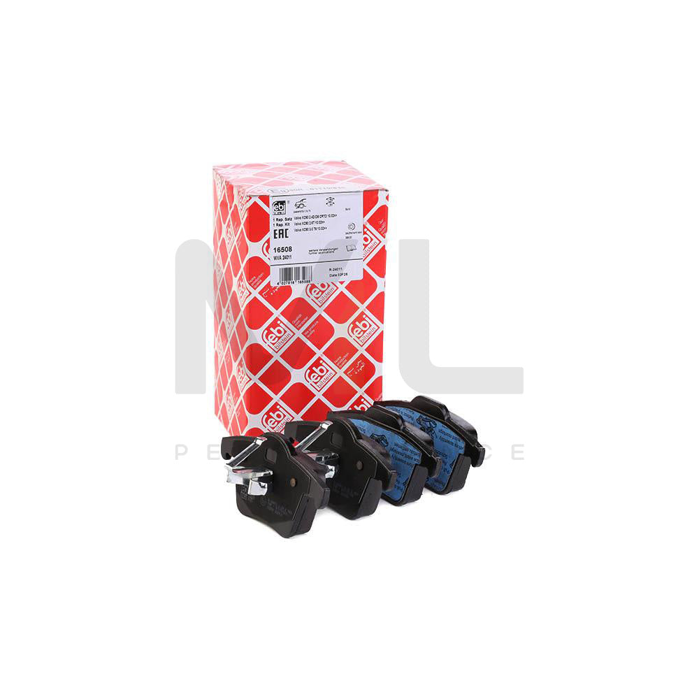 Febi Bilstein 16508 Brake Pad Set For Volvo Xc90 I (C, 275) Rear Axle, Excl. Wear Warning Contact