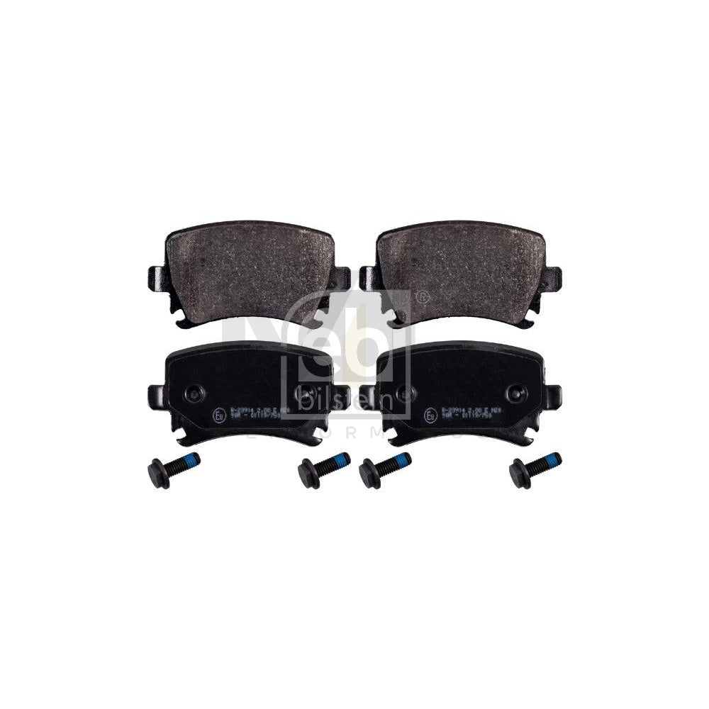 Febi Bilstein 16540 Brake Pad Set Rear Axle, Excl. Wear Warning Contact, With Bolts/Screws