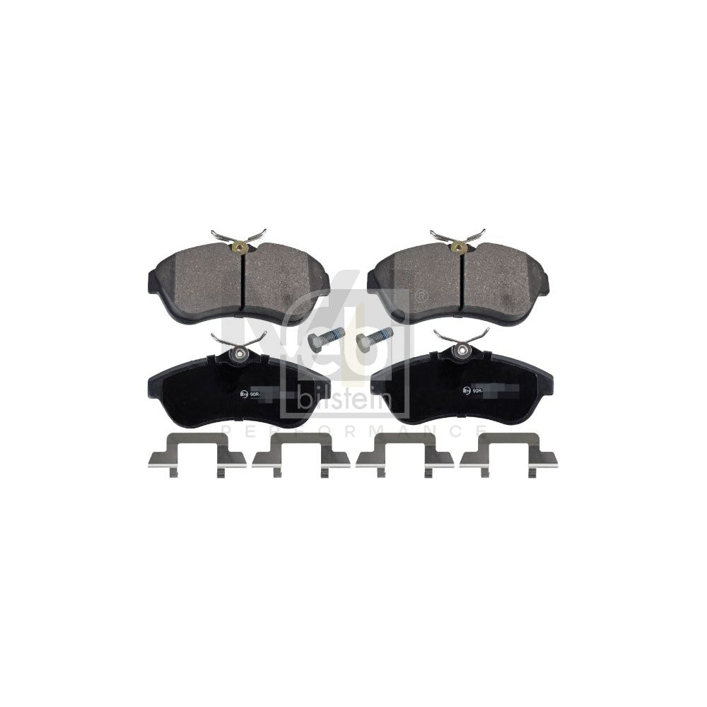 Febi Bilstein 16591 Brake Pad Set Front Axle, Excl. Wear Warning Contact, With Attachment Material