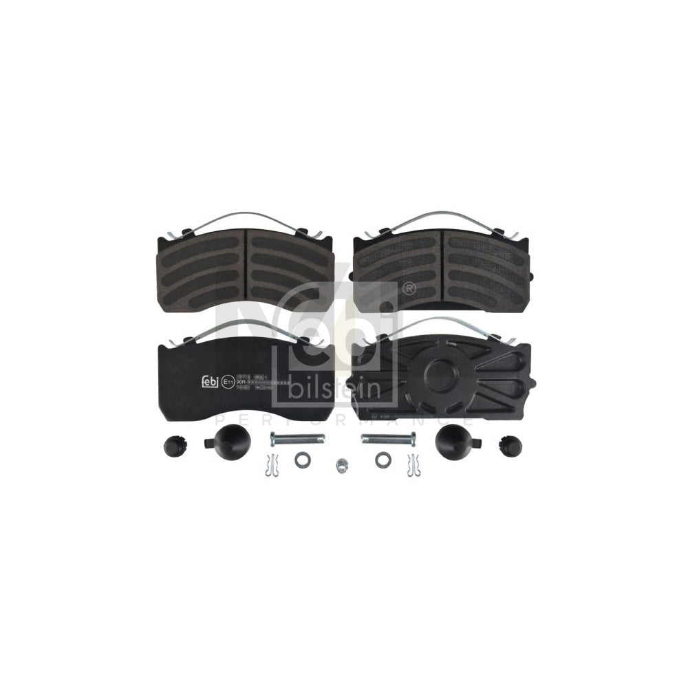 Febi Bilstein 16592 Brake Pad Set Front Axle, Rear Axle, Excl. Wear Warning Contact, With Attachment Material