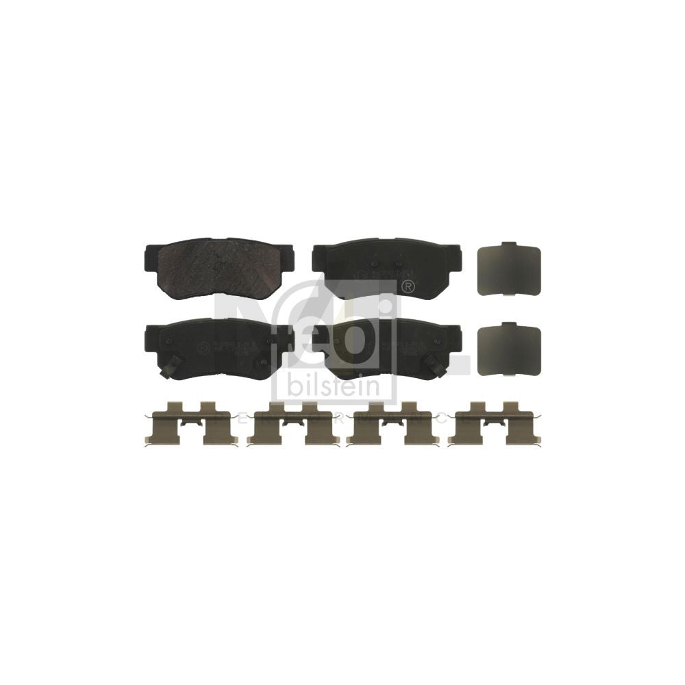 Febi Bilstein 16678 Brake Pad Set Rear Axle, With Acoustic Wear Warning, With Attachment Material