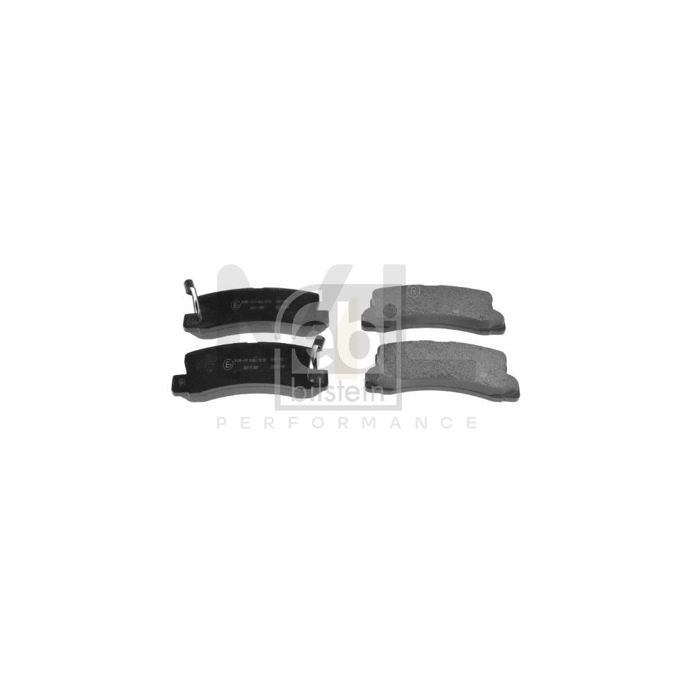 Febi Bilstein 16743 Brake Pad Set Rear Axle, Incl. Wear Warning Contact, With Acoustic Wear Warning