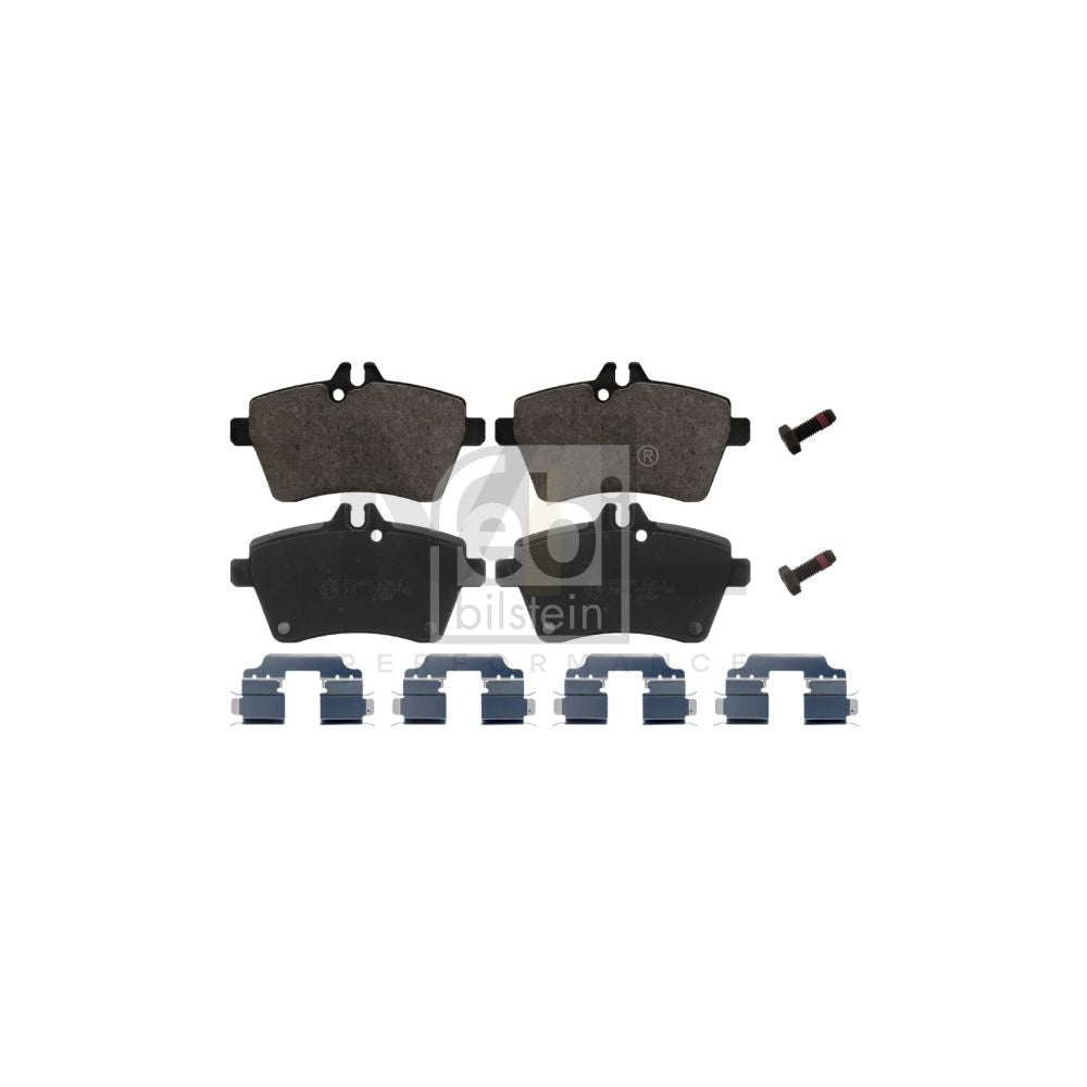 Febi Bilstein 16807 Brake Pad Set Front Axle, With Attachment Material
