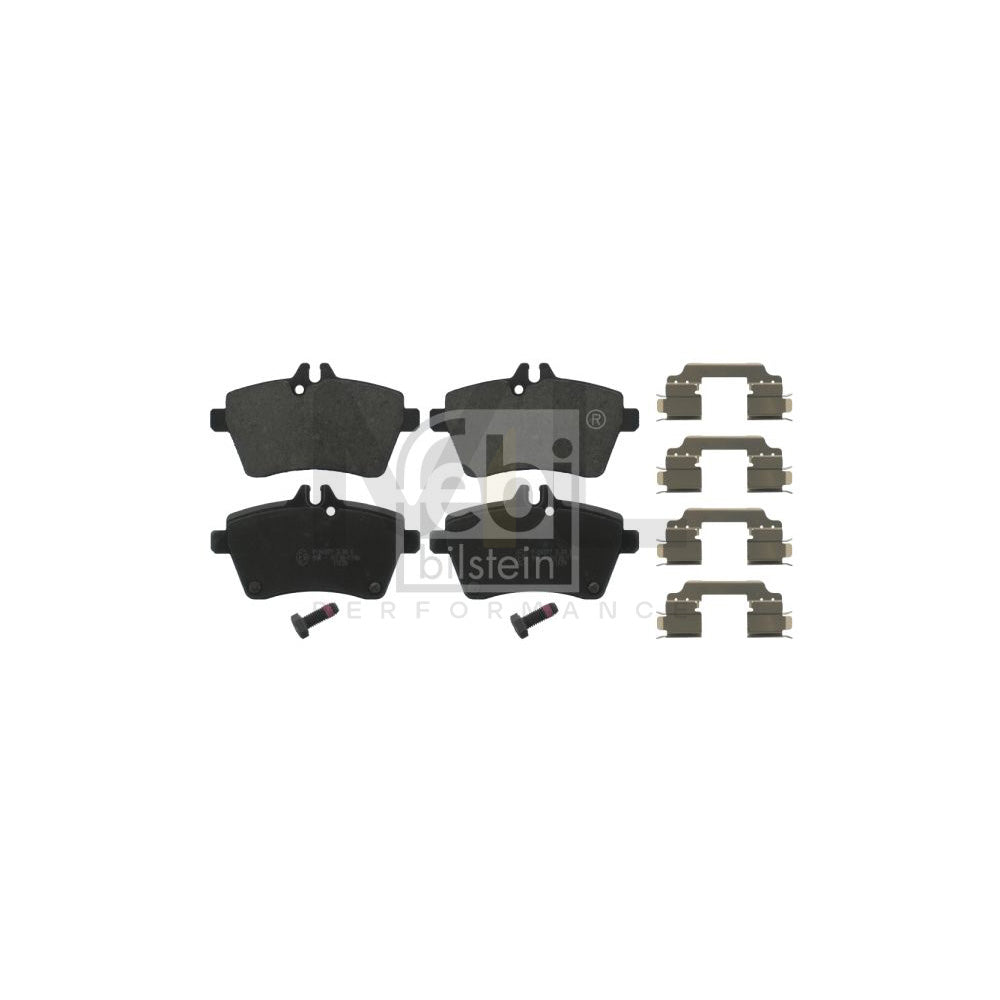 Febi Bilstein 16810 Brake Pad Set Suitable For Mercedes Benz A Class (W169) Front Axle, Prepared For Wear Indicator, With Attachment Material
