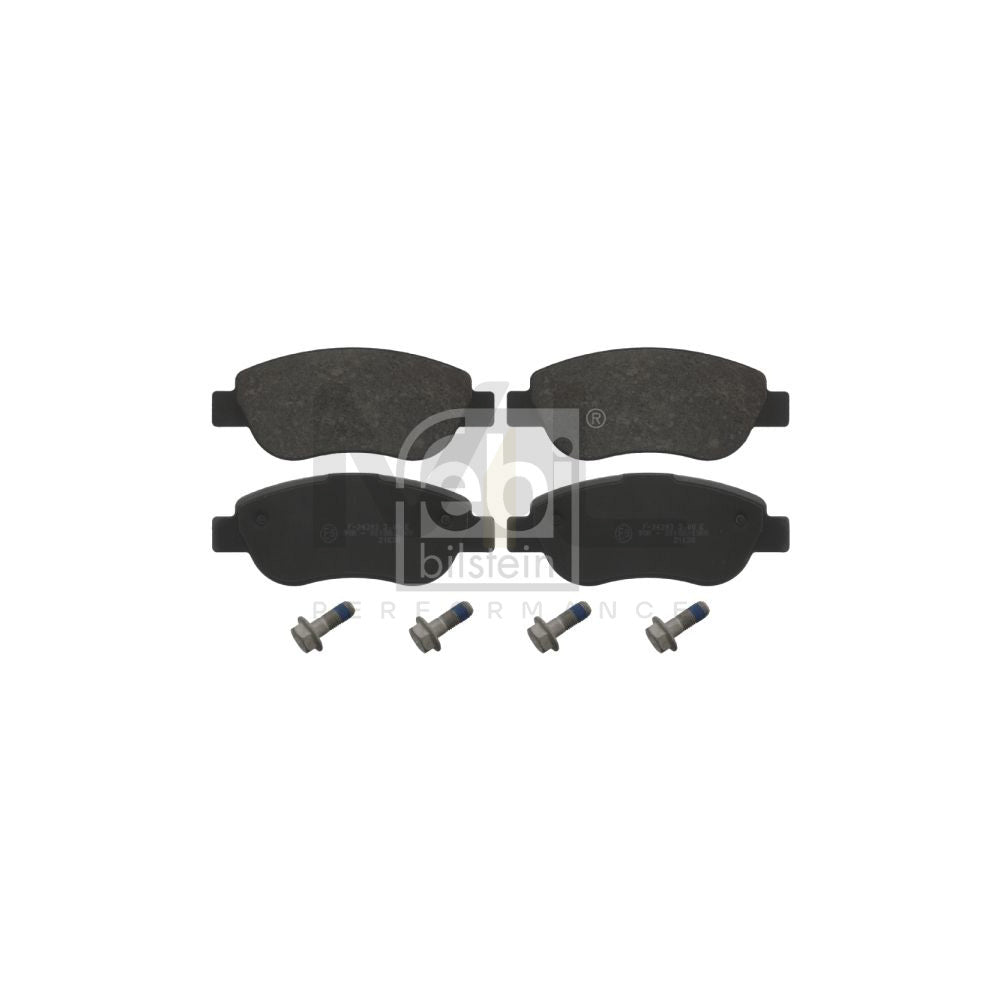 Febi Bilstein 16857 Brake Pad Set For Fiat Palio Front Axle, With Attachment Material