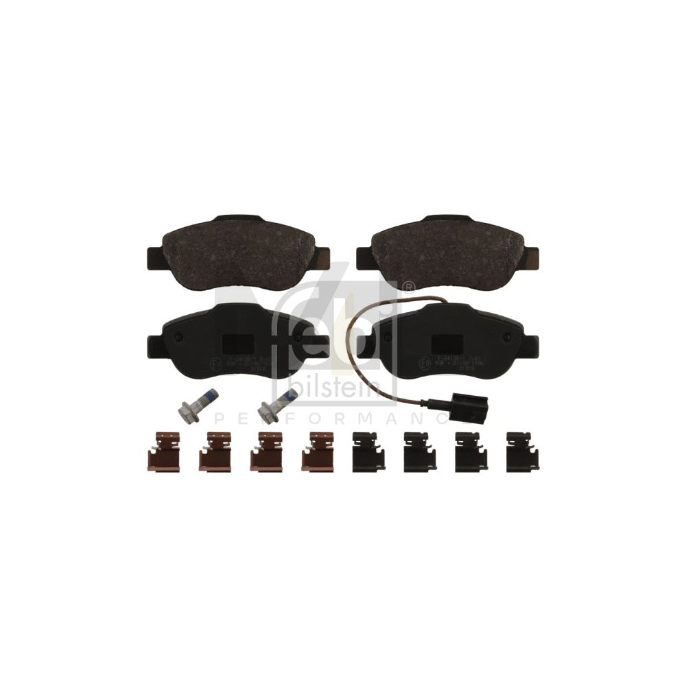 Febi Bilstein 16879 Brake Pad Set Front Axle, Incl. Wear Warning Contact, With Attachment Material