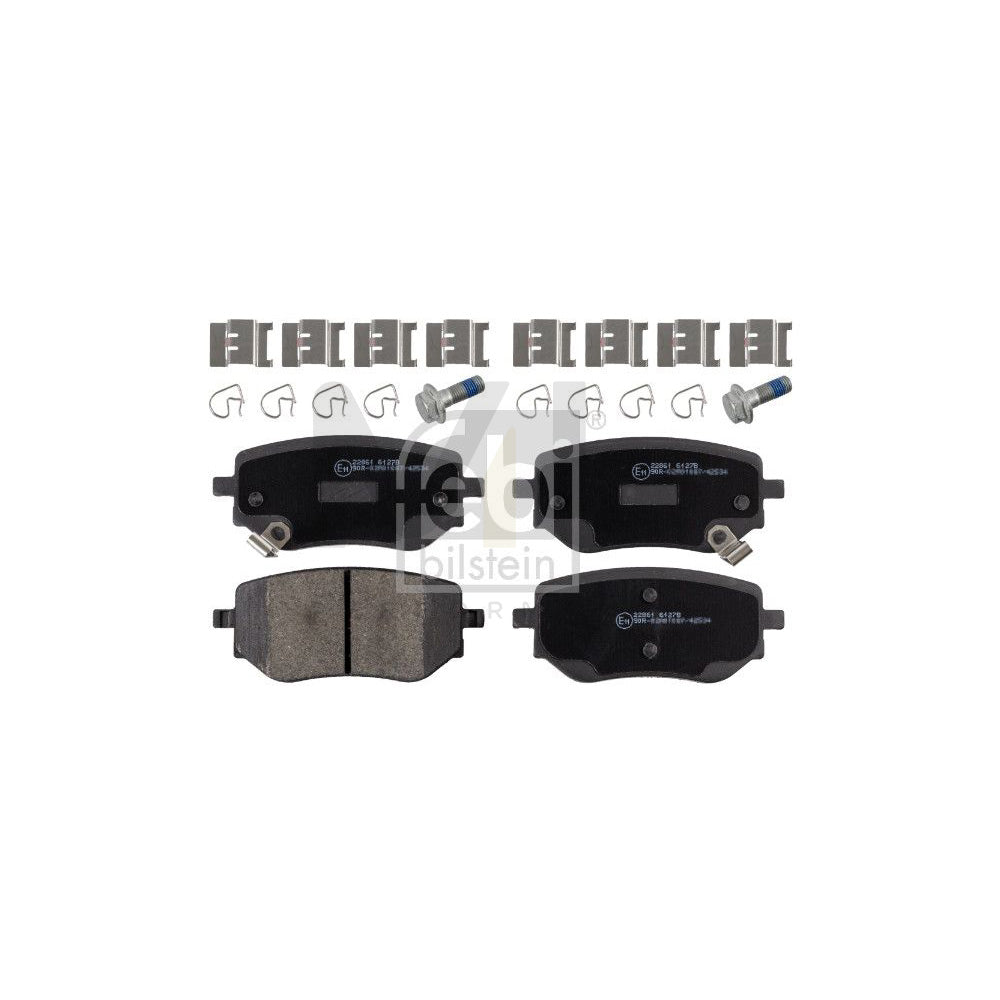 Febi Bilstein 16981 Brake Pad Set Suitable For Mercedes Benz X Class Rear Axle, With Acoustic Wear Warning, With Attachment Material
