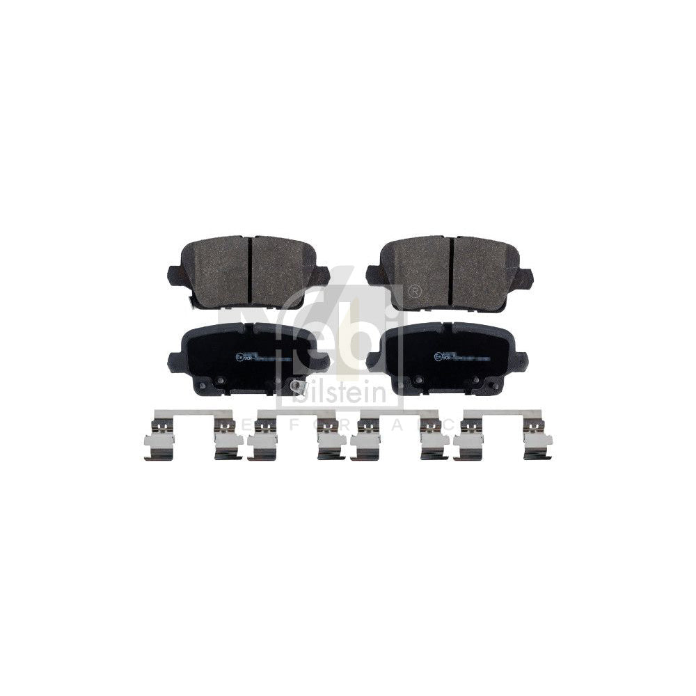 Febi Bilstein 16983 Brake Pad Set Rear Axle, With Acoustic Wear Warning, With Attachment Material
