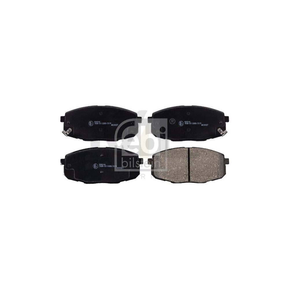 Febi Bilstein 170119 Brake Pad Set Front Axle, With Acoustic Wear Warning