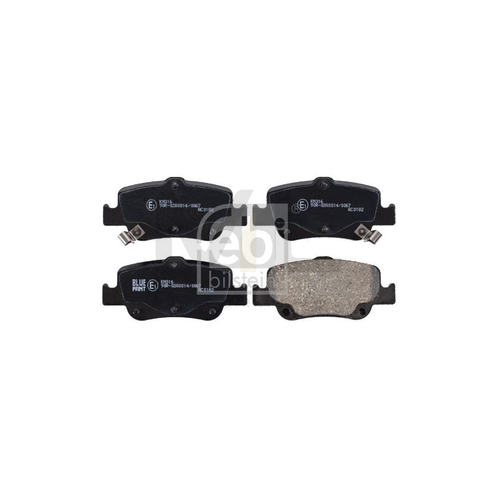 Febi Bilstein 170285 Brake Pad Set Rear Axle, With Acoustic Wear Warning