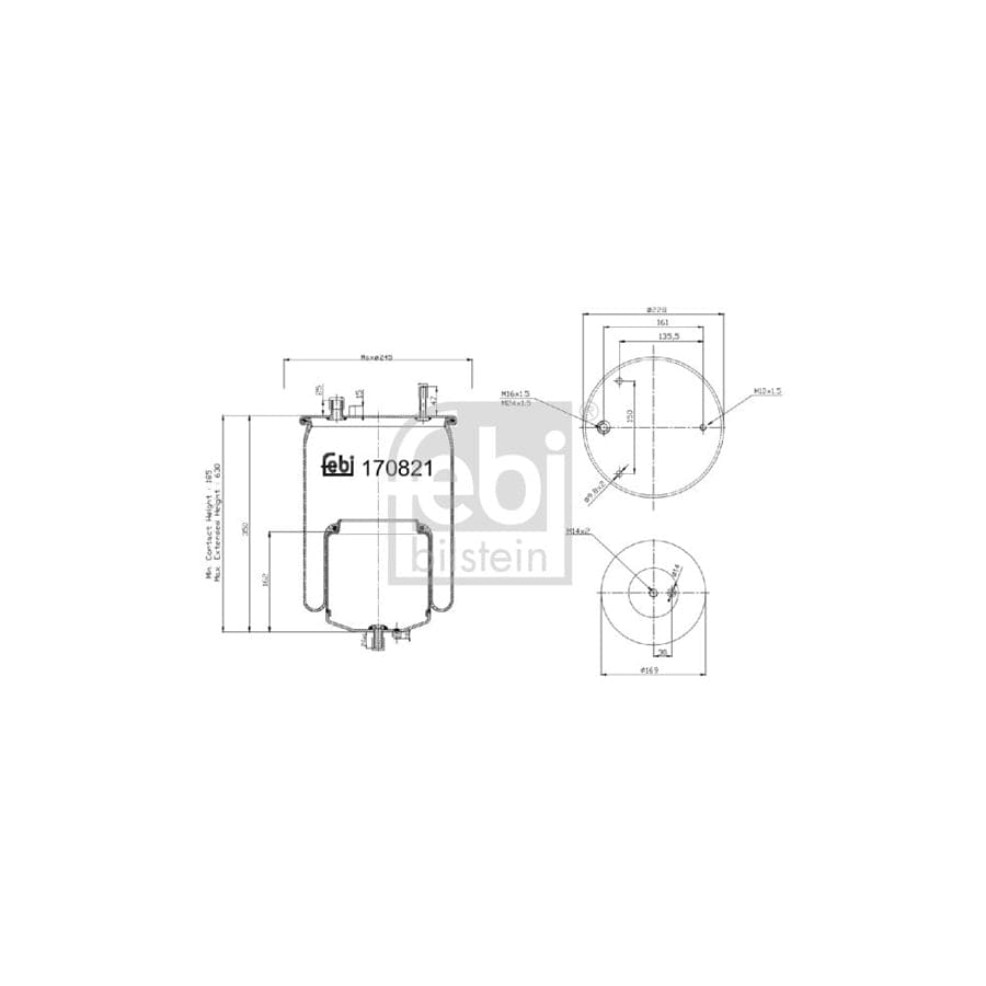 Febi Bilstein 170821 Boot, Air Suspension
