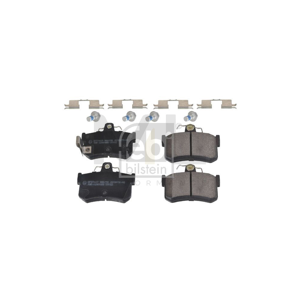 Febi Bilstein 170904 Brake Pad Set Rear Axle, With Acoustic Wear Warning, With Attachment Material