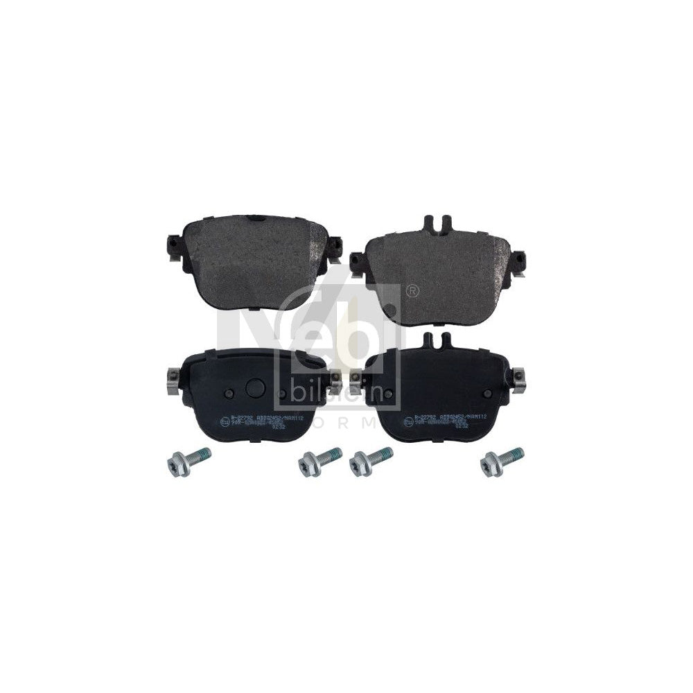 Febi Bilstein 171001 Brake Pad Set Rear Axle, Prepared For Wear Indicator, With Bolts/Screws
