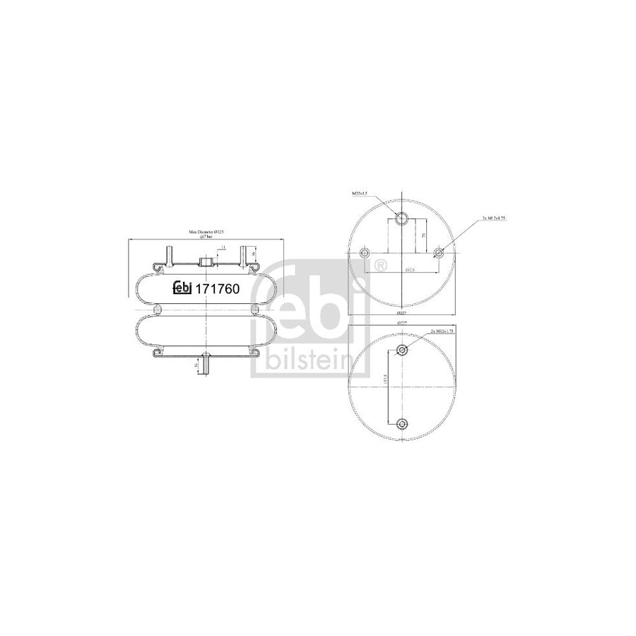 Febi Bilstein 171760 Boot, Air Suspension