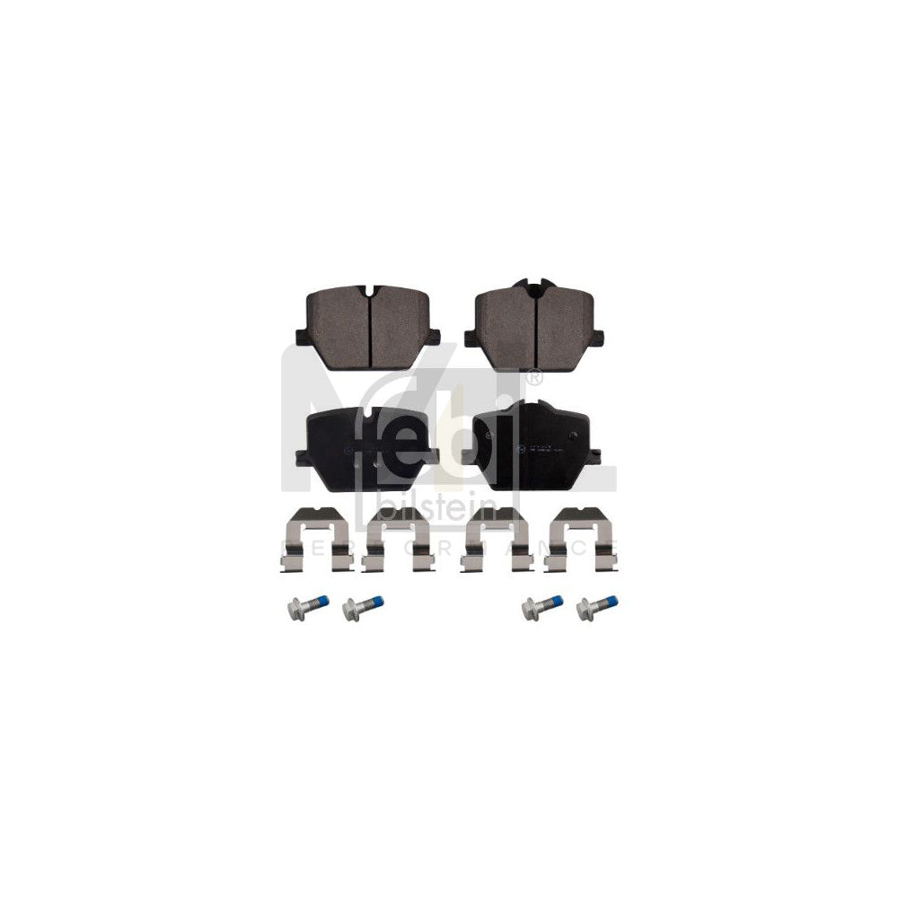 Febi Bilstein 173779 Brake Pad Set Rear Axle, Prepared For Wear Indicator, With Attachment Material