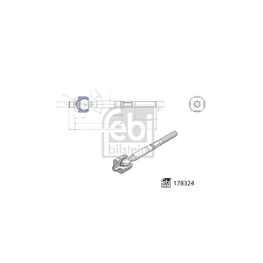 Febi Bilstein 178324 Inner Tie Rod