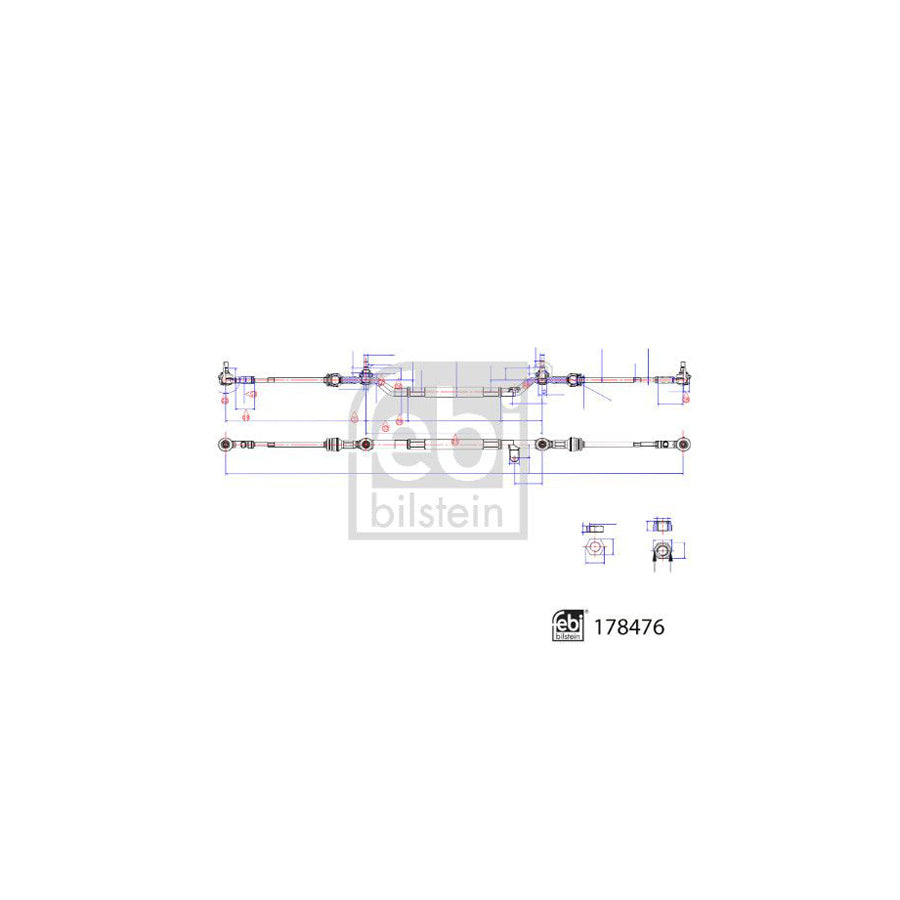 Febi Bilstein 178476 Rod Assembly Suitable for Mercedes-Benz Slk (R170)