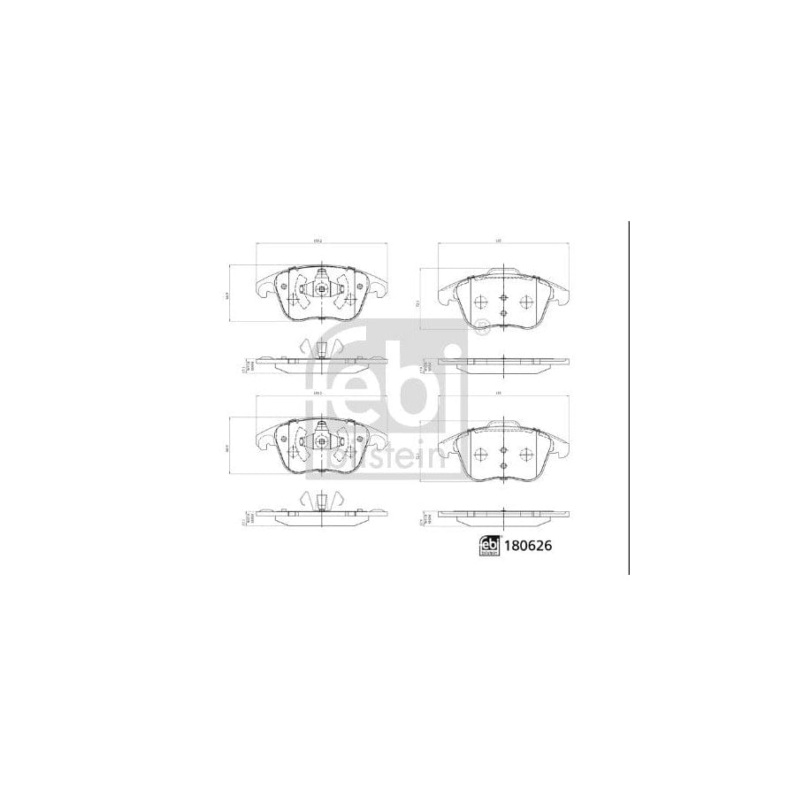 Febi Bilstein 180626 Brake Pad Set