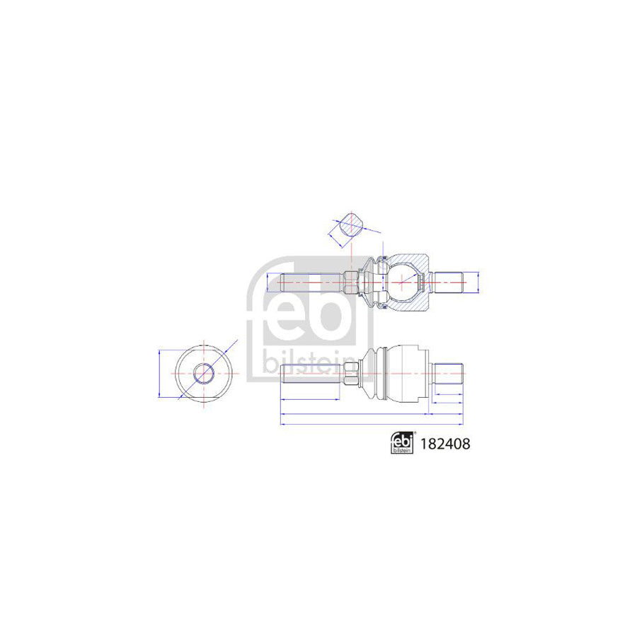Febi Bilstein 182408 Inner Tie Rod