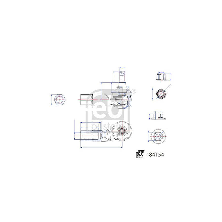 Febi Bilstein 184154 Track Rod End