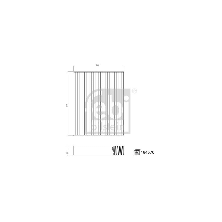 Febi Bilstein 184570 Pollen Filter for Land Rover Range Rover V (L460)
