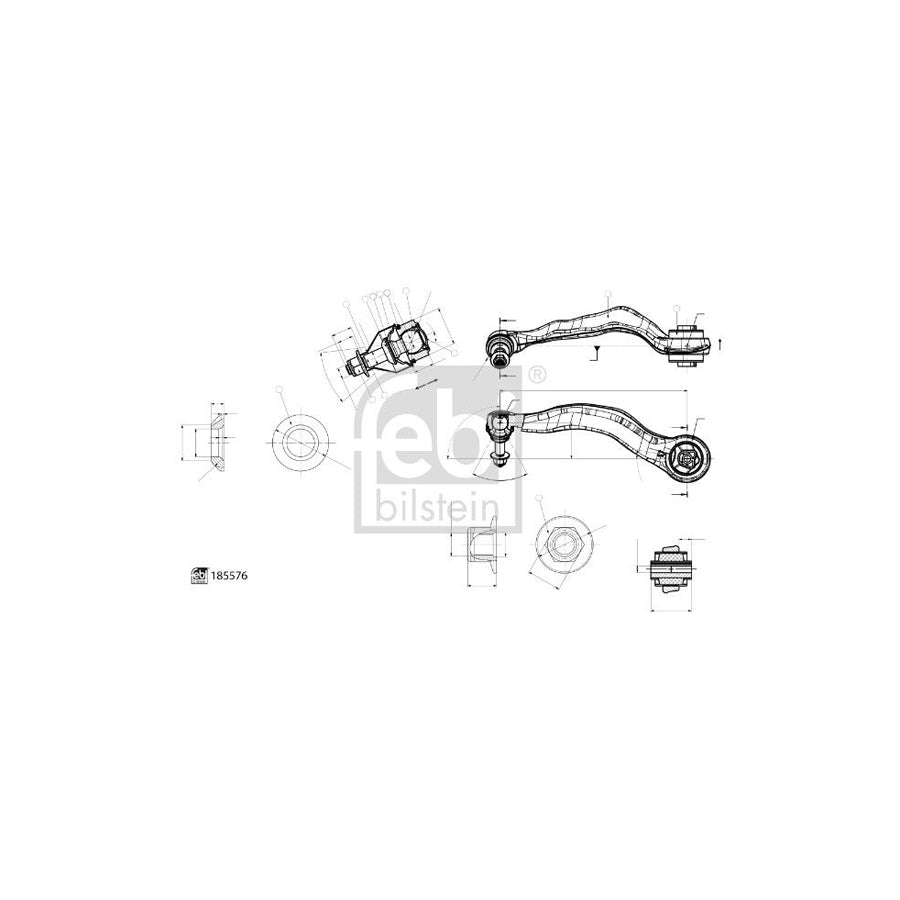 Febi Bilstein 185576 Suspension Arm for BMW 5 Series