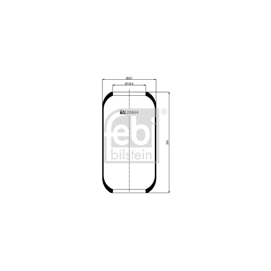 Febi Bilstein 20644 Boot, Air Suspension