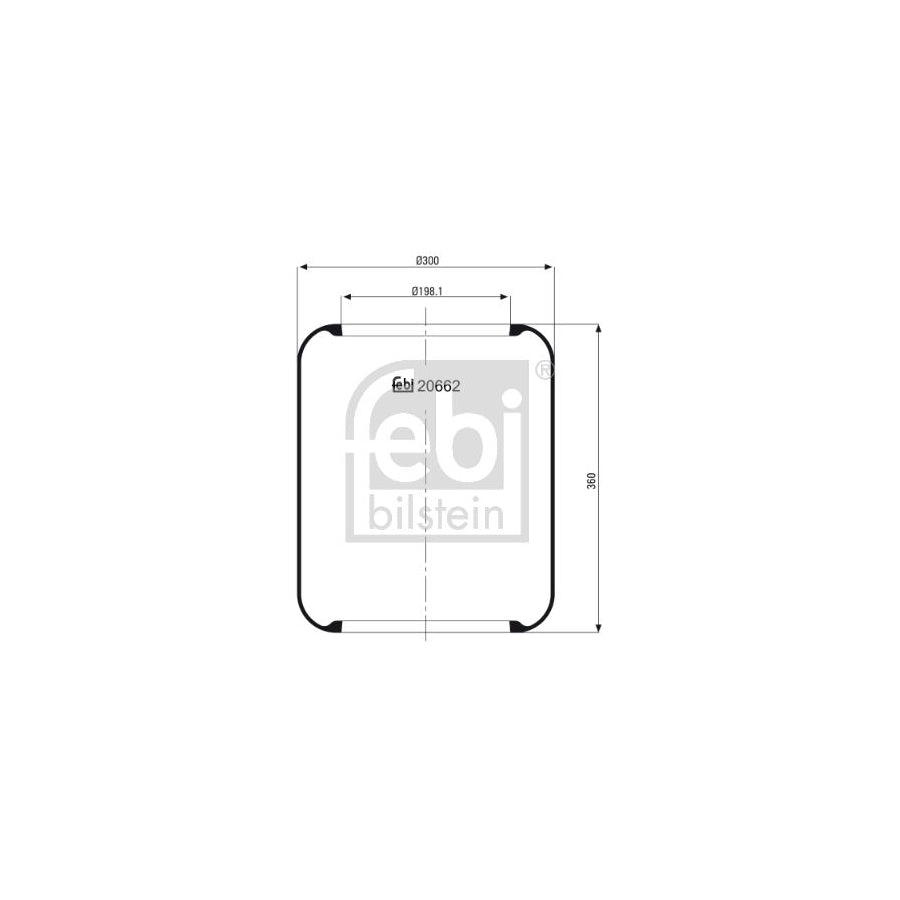 Febi Bilstein 20662 Boot, Air Suspension