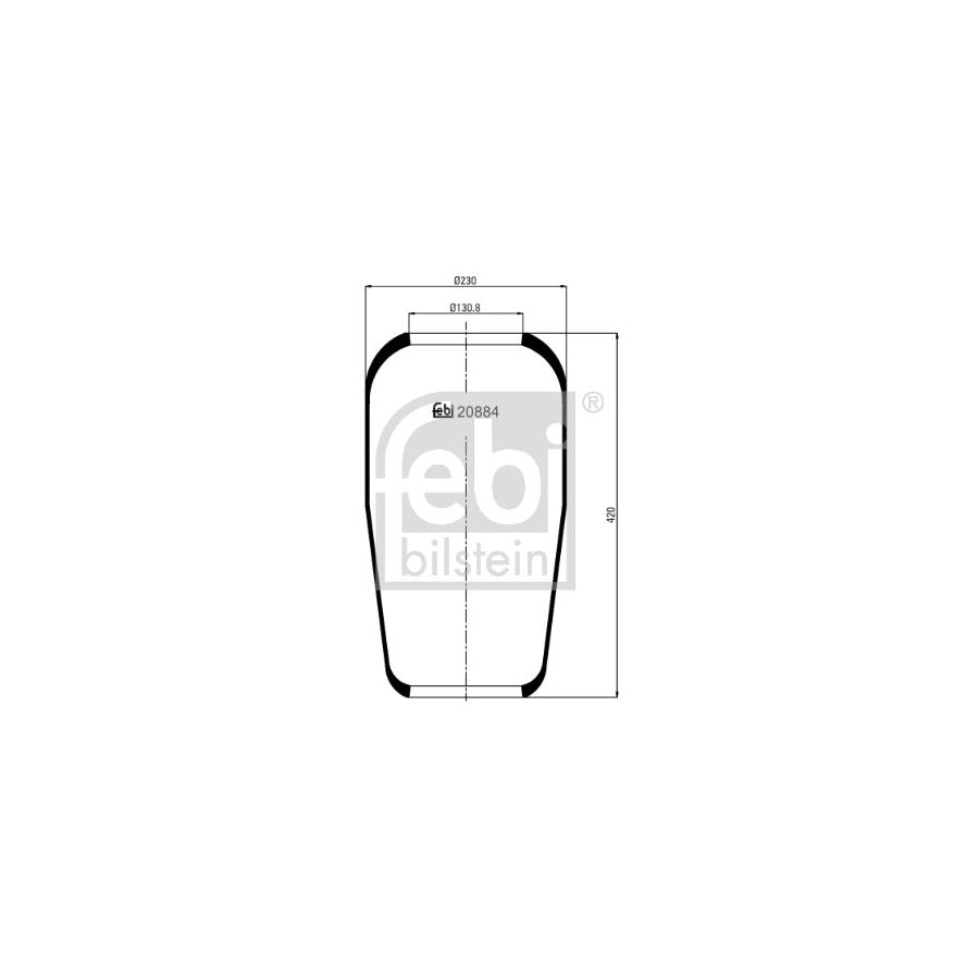 Febi Bilstein 20884 Boot, Air Suspension