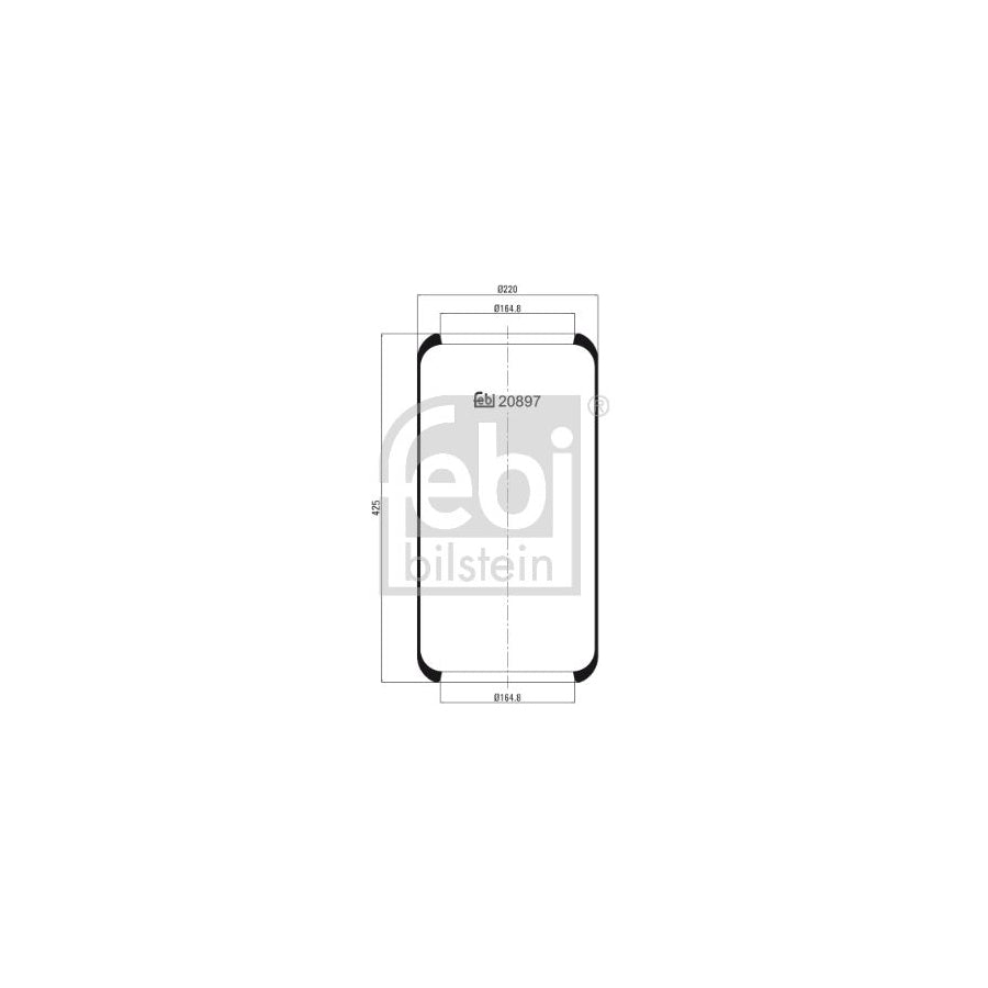 Febi Bilstein 20897 Boot, Air Suspension