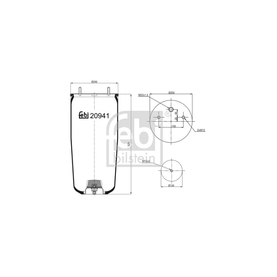 Febi Bilstein 20941 Boot, Air Suspension