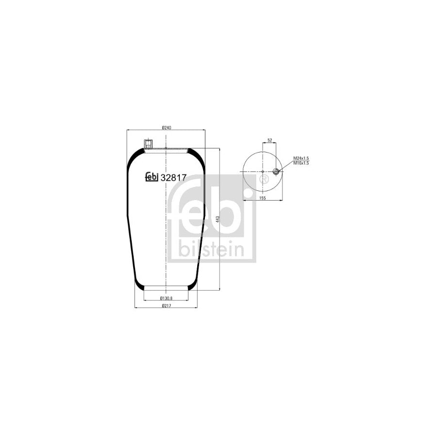 Febi Bilstein 32817 Boot, Air Suspension