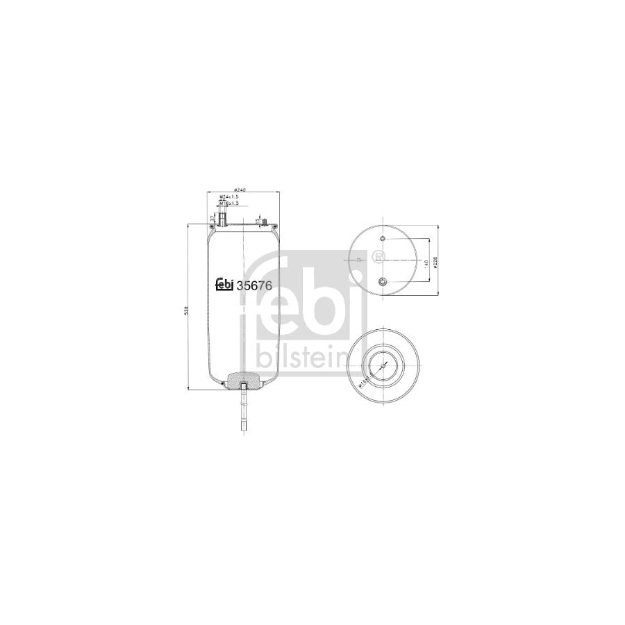 Febi Bilstein 35676 Boot, Air Suspension
