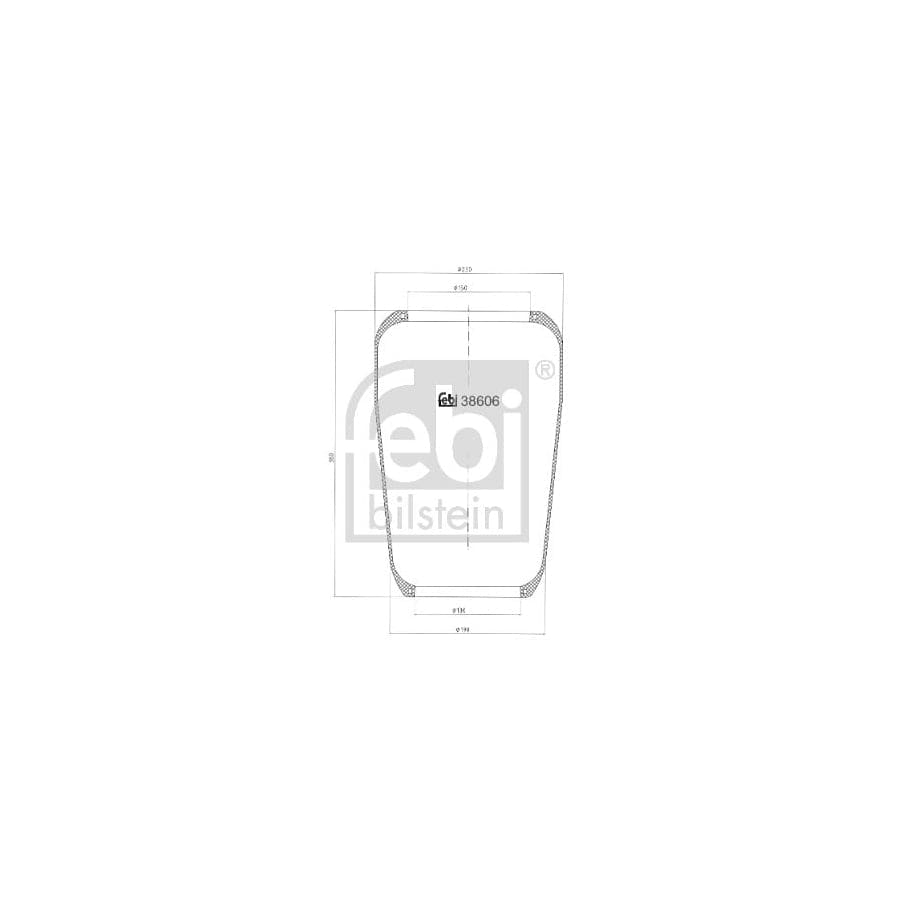 Febi Bilstein 38606 Boot, Air Suspension