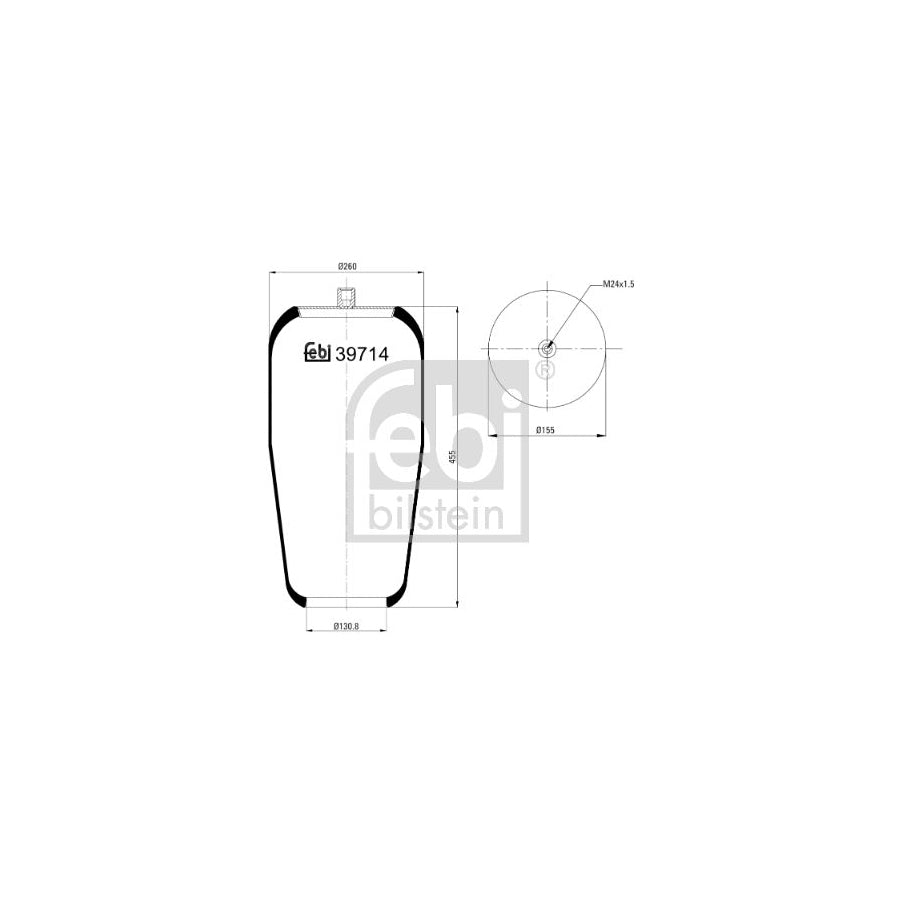 Febi Bilstein 39714 Boot, Air Suspension