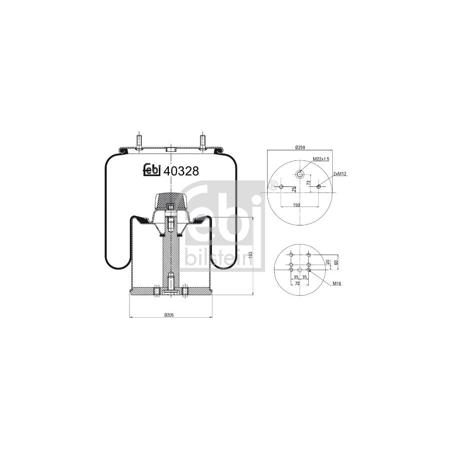 Febi Bilstein 40328 Boot, Air Suspension
