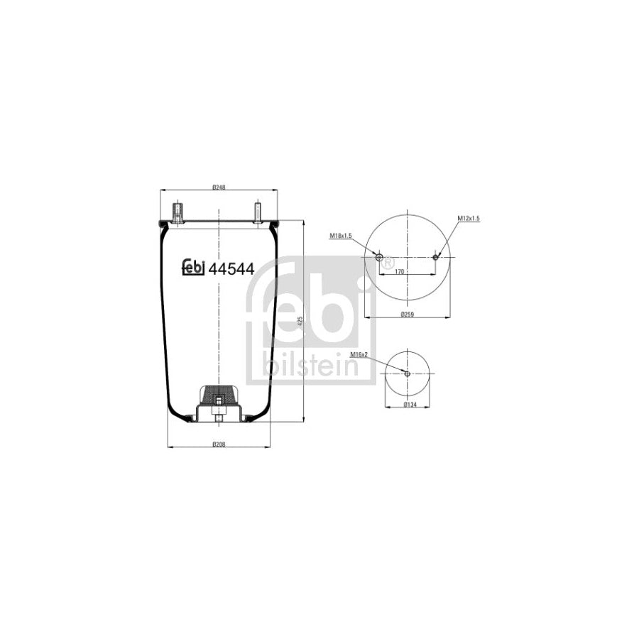 Febi Bilstein 44544 Boot, Air Suspension