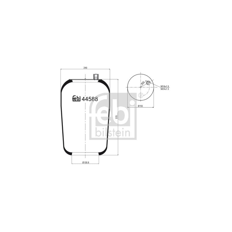 Febi Bilstein 44588 Boot, Air Suspension
