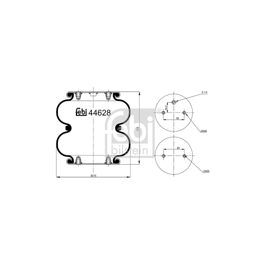 Febi Bilstein 44628 Boot, Air Suspension