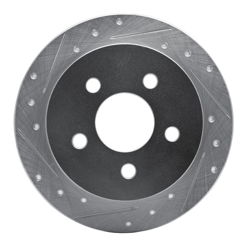 R1 Concepts R1 97-05 Buick Century Rear Left Drilled & Slotted Silver Brake Rotor
